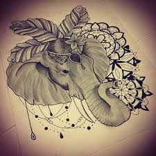 Elephants and mandalas have significant spiritual significance in different cultures, particularly in the eastern region. Grey Circus Elephant Head With Mandala Flowers Tattoo Design Tattooimages Biz