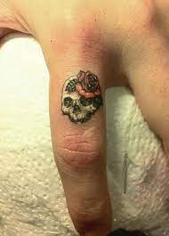 50 Cute Small Tattoos Skull Finger Tattoos Small Skull Tattoo Cute Finger Tattoos