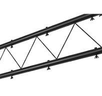 BeamZ LB60 Lighting Truss Stand 4m Height, 3m Width Max Load 60kg