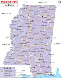 Mississippi Road Map Mississippi Roadmap Usa Map