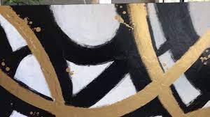 Maybe you would like to learn more about one of these? Modern Abstract Painting Easy Diy Canvas Wall Art Black White Minimalist Painting For Beginners Youtube