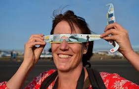 Total solar eclipse draws thousands of aviators