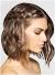 Wavy Hair With Braids On Top