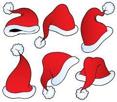 Christmas Hats Collection Stock Illustration Christmas Drawing Easy Christmas Drawings Christmas Hat