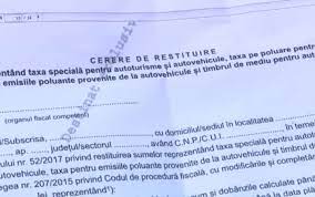 Restituirea taxei auto este așteptată de zeci de mii de români. Ce Trebuie SÄƒ FaceÈ›i DacÄƒ VreÈ›i SÄƒ RecuperaÈ›i Banii De Pe Taxa Auto Stirileprotv Ro