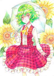 東方 風見幽香 水彩色鉛筆 星乃円 ａｙａ のイラスト pixiv 水彩色鉛筆 イラスト 色鉛筆