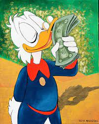 Scrooge Mcduck Kissing Money Cartoon Wallpaper Disney Art Scrooge Mcduck