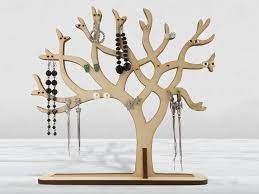 Earring Tree Earring Holder Jewelry Tree Stand Wooden Earring Tree Jewelry Holder Jewelry Tree Display Jewelry Stand Jewelry Holder In 2021 Jewelry Tree Stand Wooden Jewelry Stand Jewelry Tree
