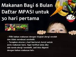 Selain itu, saat anda memperkenalkan makanan baru, anda harus selalu memperhatikan reaksi bayi anda. Makanan Bayi 6 Bulan Daftar Menu Mpasi 30 Hari Pertama Jihan Davincka