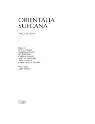 Orientalia Suecana Vol Lix 2010 Manualzz