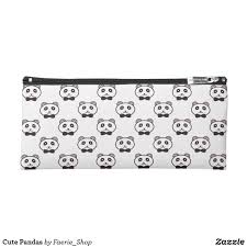 Cute Pandas Pencil Case Faerieshop Polka Dot Panda Cute Kawaii Japanese Flat Cartoon Childish Bow Gen Cute Pens Cute Pencil Case Pen Pencil Cases