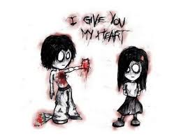 I Ll Give You My Heart I Promise Emo Art Emo Cartoons Art