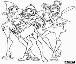 Add this game to your web page. Tecna Flora And Musa Winx Club Coloring Page Printable Game