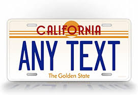 With most any device that has internet access, you can access a license plate lookup online. Amazon Com Custom Vintage California State Auto Tag Official Replica Ca License Plate Any Text Personalized Sign Automotive