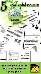 Earth Day Math The Financial Costs And Benefits Of Going Green Common Core Math Middle School Math Homeschool Learning