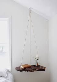 A floating wall shelf of up to a height of 35 inches can usually hold the weight from 70 to 83 kg. Diy Hanging Table 79 Ideas Bedside Table Diy Diy Furniture Projects Diy Home Decor