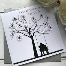 Handmade wedding card ideas with tips and instructions to make wedding cards yourself. Handmade Wedding Anniversary Card Design 2019 Make Wedding Invitations Anniv Anniversary Cards Handmade Wedding Anniversary Cards Homemade Anniversary Cards