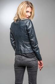 Blouson femme rose garden ETHEL LAMB RUBY NAVY BLUE