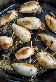 Wild Greens And Sardines Spanish Stuffed Squid