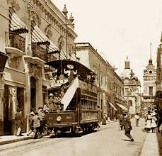 Tranvia De Dos Pisos Por Calle Corona Guadalajara Jalisco Historia De Mexico
