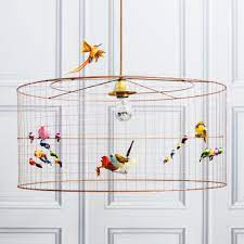 Vintage industrial bird cage ceiling chandelier loft pendant light shade lamp uk. How To Make A Birdcage Pendant Light Sophie Robinson