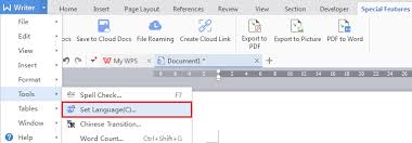 How To Change Spell Check Language