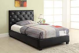 Danxee twin daybed upholstered daybed twin size polyester sofa bed frame with wood slats for kids teens girls boys no box spring needed (gray). Black Rhinestone Tufted Twin Size Platform Bed 300391t Savvy Discount Furniture Furniture Twin Bed Furniture Upholstered Panel Bed