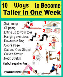 Best Ways To Become Taller In One Week Tips To Increase Height Get Taller Exercises Increase Height Exercise