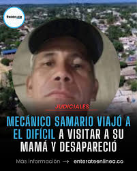 La angustia y la incertidumbre se han apoderado de una familia samaria tras  la desaparición de Alfredo Emilio Robles Corte, un hombre de 47 años,  trabajador de la mecánica en la ciudad