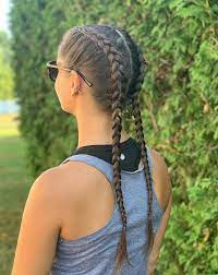 See more ideas about braided hairstyles, hair styles, natural hair styles. 50 Trendy Double Braid Hairstyle Ideas To Keep You Cool Double Braid Hairstyles Hair Styles Braided Hairstyles