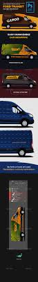 Ford Transit Delivery Van Mock Up Ford Transit Print Mockup Mockup