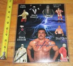 WWF WWE Jose Luis Rivera Wrestling Photo Signed 8 x 10 COA NWA WWC Puerto  Rico