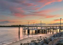 Here S Another Of The Jetty At Port Macquarie The Colours In The Sky Kept Changing So I Have Quite A Few Different Port Macquarie Travel Images Time Goes Back