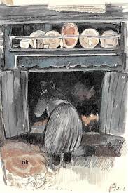 Bretagne Burel Peinture Bretonne Ouessant Ile Ouessant