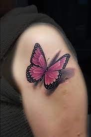 Realistic Butterfly Color Tattoo In Progress Made By Giena Revess In Elk Poland Realistic Butterfly Tattoo Butterfly Tattoos On Arm Rose And Butterfly Tattoo