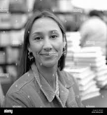 Young female British writer Monica Ali author of novel Brick Lane, Love  Marriage, Alentejo Blue, Untold Story, Hay Festival Wales UK KATHY DEWITT  Stock Photo