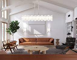 Alabaster Prism Linear 56 Inch 12 Light Linear Suspension Light Capitol Lighting Suspension Light Linear Suspension Living Room Lighting