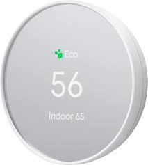 The google nest hub is at its finest when connected to a smart home. Google Nest Thermostat Programmable Smart Wi Fi Thermostat For Home Snow Ga01334 Us Best Buy