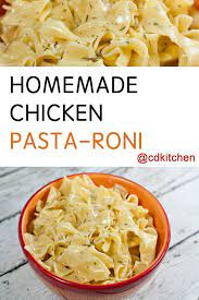 Homemade Chicken Pasta Roni Recipe Cdkitchen Com Homemade Chicken Pasta Pasta Side Dishes Side Dishes Easy