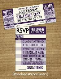 Concert Ticket Theme Wedding Invitationspurple And Etsy Ticket Wedding Invitations Concert Themed Music Themed Wedding