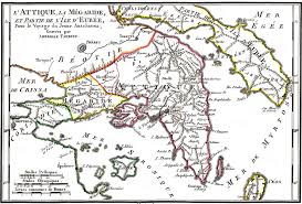 Envie d'aventure, d'exotisme et d'evasion ? Carte De L Attique La Megaride Et D Une Partie De L Ile D Eubee In Atlas Du Voyage Du Jeune Anacharsis D Ambroise Tardieu A Partir De 1821
