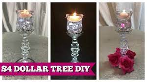 Choose your color choice from our color chart at checkout. Diy Dollar Tree Home Decor 4 Candle Holder Youtube