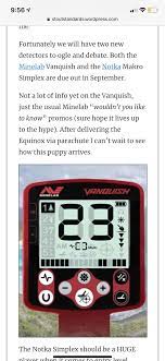 The company has released a powerful trailer, beautifully according to experts' prognosis, the minelab vanquish metal detector will have the following technical specifications: Is This The New Faceplate Of The Vanquish Minelab Metal Detectors Detectorprospector Com