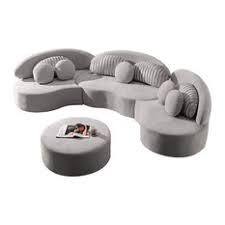 Gray pu leather 5 seats symmetrical mannual motion sofa reclining sectionals with cup holders. 50 Most Popular Curved Sectional Sofas For 2021 Houzz