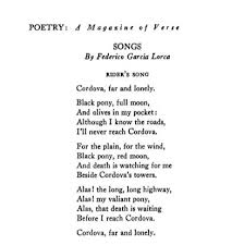 Rider S Song By Federico Garcia Lorca From Songs Poetry April 1937 Via Poetryfoundation Federico Garcia Lorca Poetry Literary Quotes