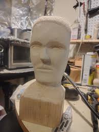 Carving a door to look like wind blown snow