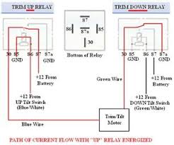 Troubleshooting Testing And Bypassing Spdt Power Trim Tilt Relays For Boats Boat Wiring Relay Sea Ray Boat