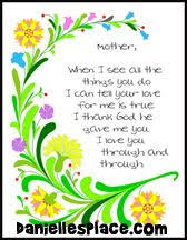 Bible Themes Mother S Day Mothers Day Poems Mother Poems Fathers Day Crafts