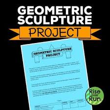 Free Activity Combines Math And Art To Practice Calculating Volume In This Project Students Build A T Geometric Sculpture Geometry Art Projects Math Projects