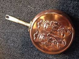 Vintage Copper Pig Chef Sow Hog Brass Pan Decor Mold Wall Hanging Rustic Jello Vintage Copper Copper Wall Hanging